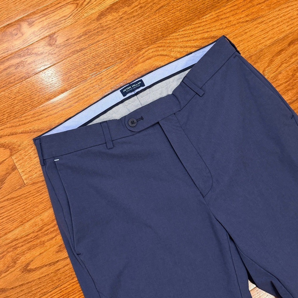 Peter Millar Surge Performance Pants Mens 32x31 Tailored Fit Navy Golf ME0XB00FB